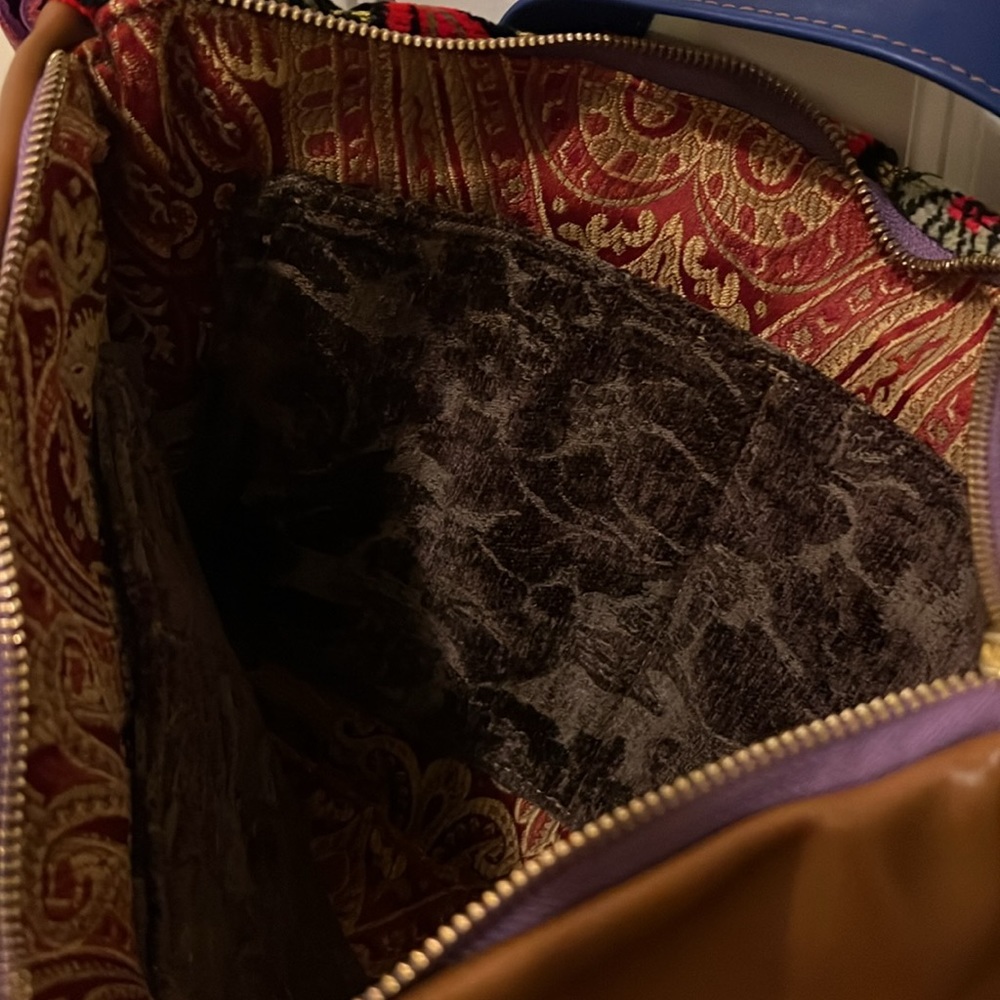 Boho Patterned Crossbody Tote Bag in Multicolor - Picture 6 of 6